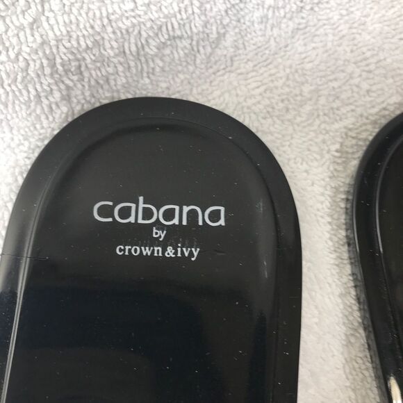 Cabana by Crown and Ivy black sandals Size 8 - Picture 2 of 8